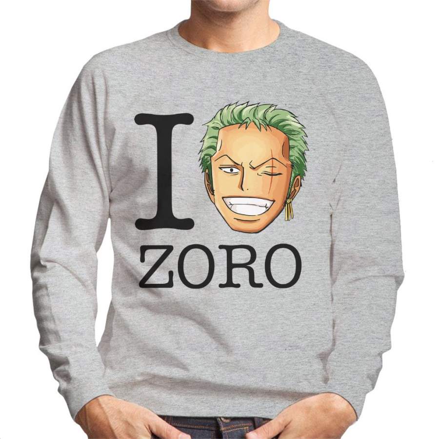 I Heart Roronoa Zoro One Piece Men’s Sweatshirt