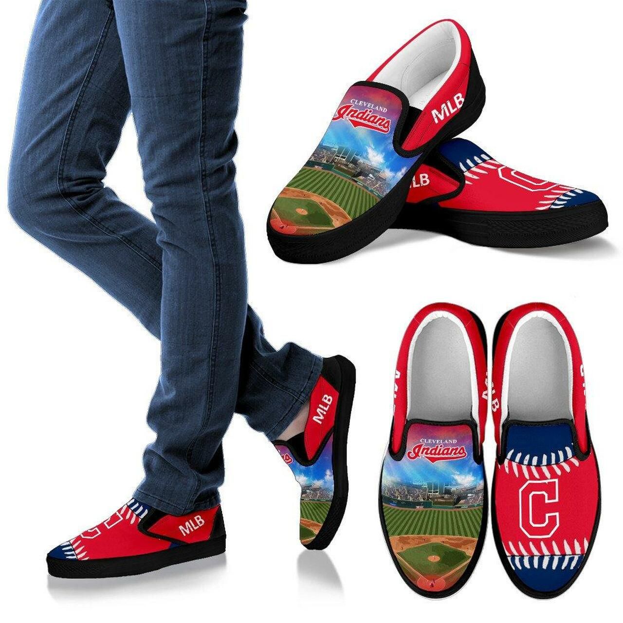 Cleveland Indians Slip-On Slip On Shoes Proud Of Stadium Shoes16250