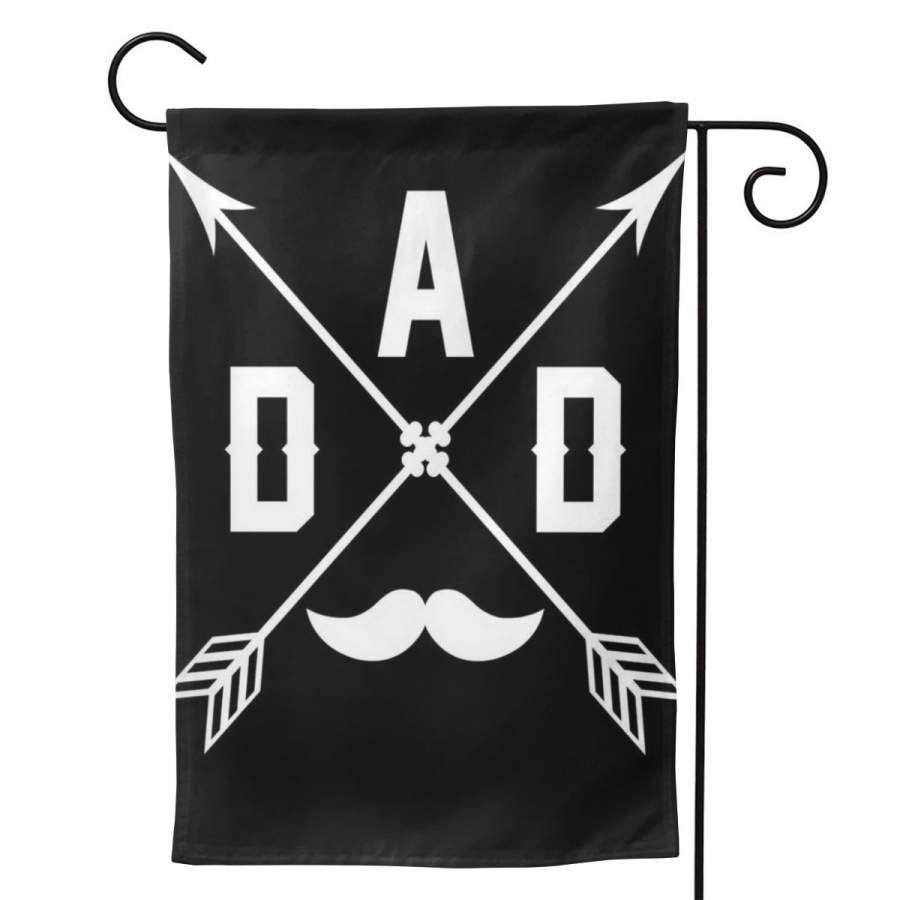 2 Pcs Garden Flag Dad Arrows Of Fatherhood Poster 12.5″x18″ -Mothers Day, Birthday Gifts for Mom, Dad, Wife, Husband, Daughters, Grandma, Friends