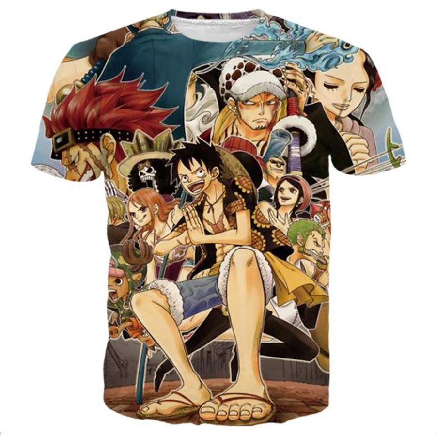 Luffy And Friends In One Piece Shirts - TopTrendingUS