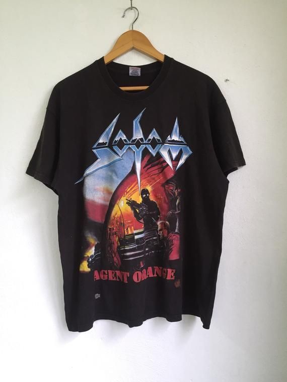 Sodom Band Shirt Agent Orange Album German Trash Metal Band Shirt