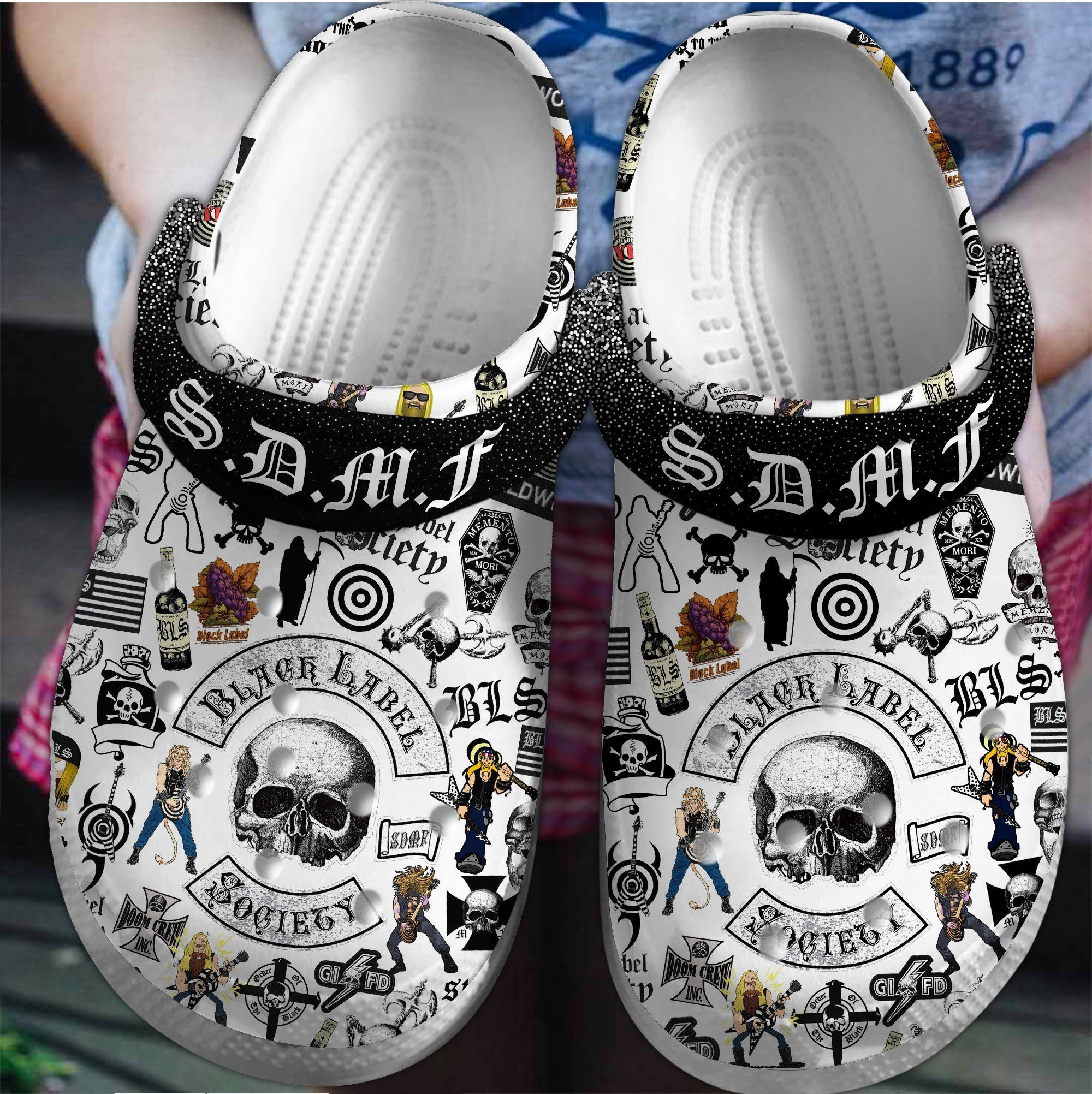 Black Label Society Crocss Clogs For Men Women And Kid Tzlihsl3