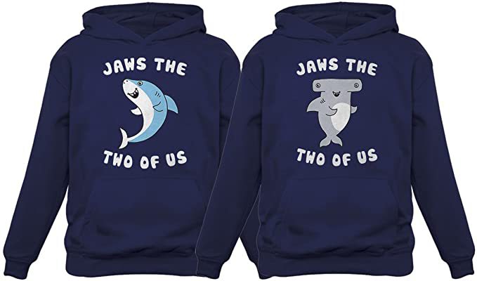 Jaws The Two Of Us Jaws The Two Of Us Couple Hoodie, Couple Hoodie, Husband Wife Hoodie, Shark Hoodie, Unisex Hoodie