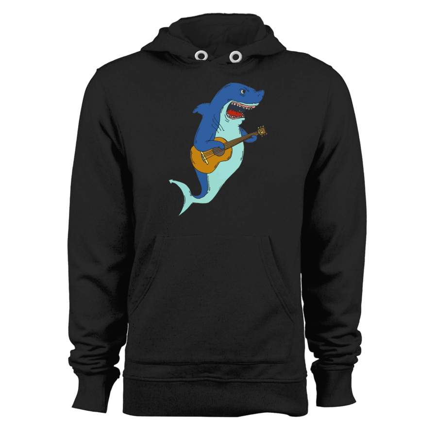 Shark Playing Guitar Guitar Shark Unisex Hoodie