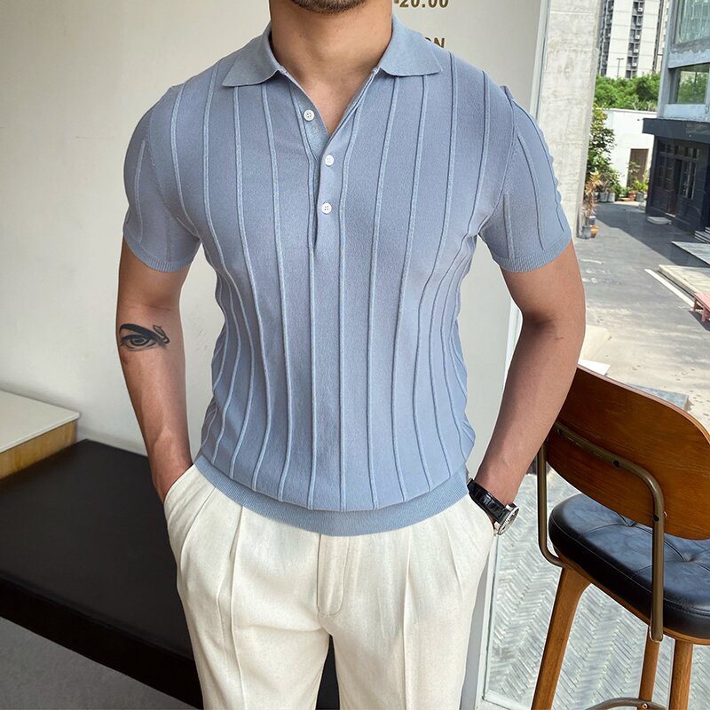 Gentleman Classic Knit Polo Shirt