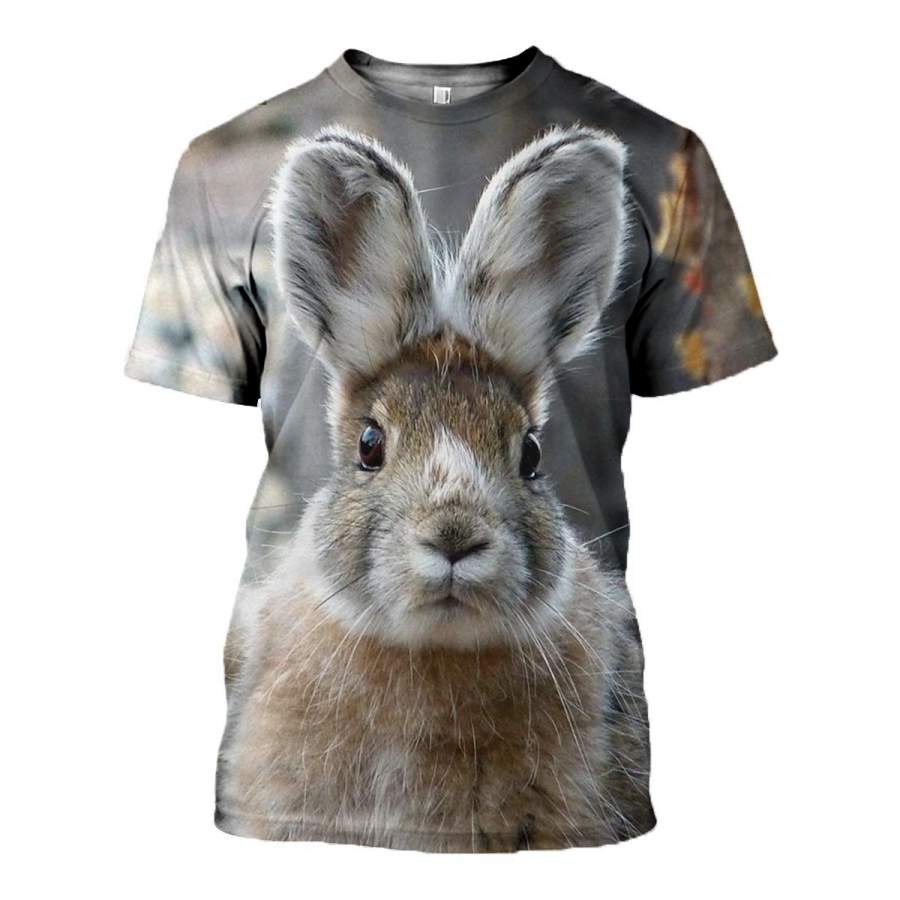 3D All Over Printed Rabbit T-shirt Hoodie ADAL190405