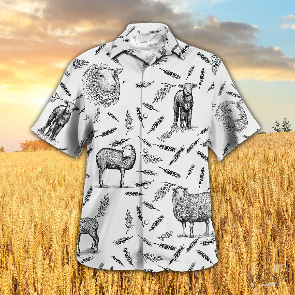 Sheep Pattern – Hawaiian Shirt