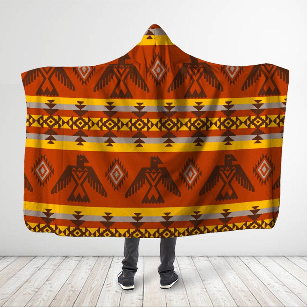 Native American – Eagle Symnbol – Hooded Blanket