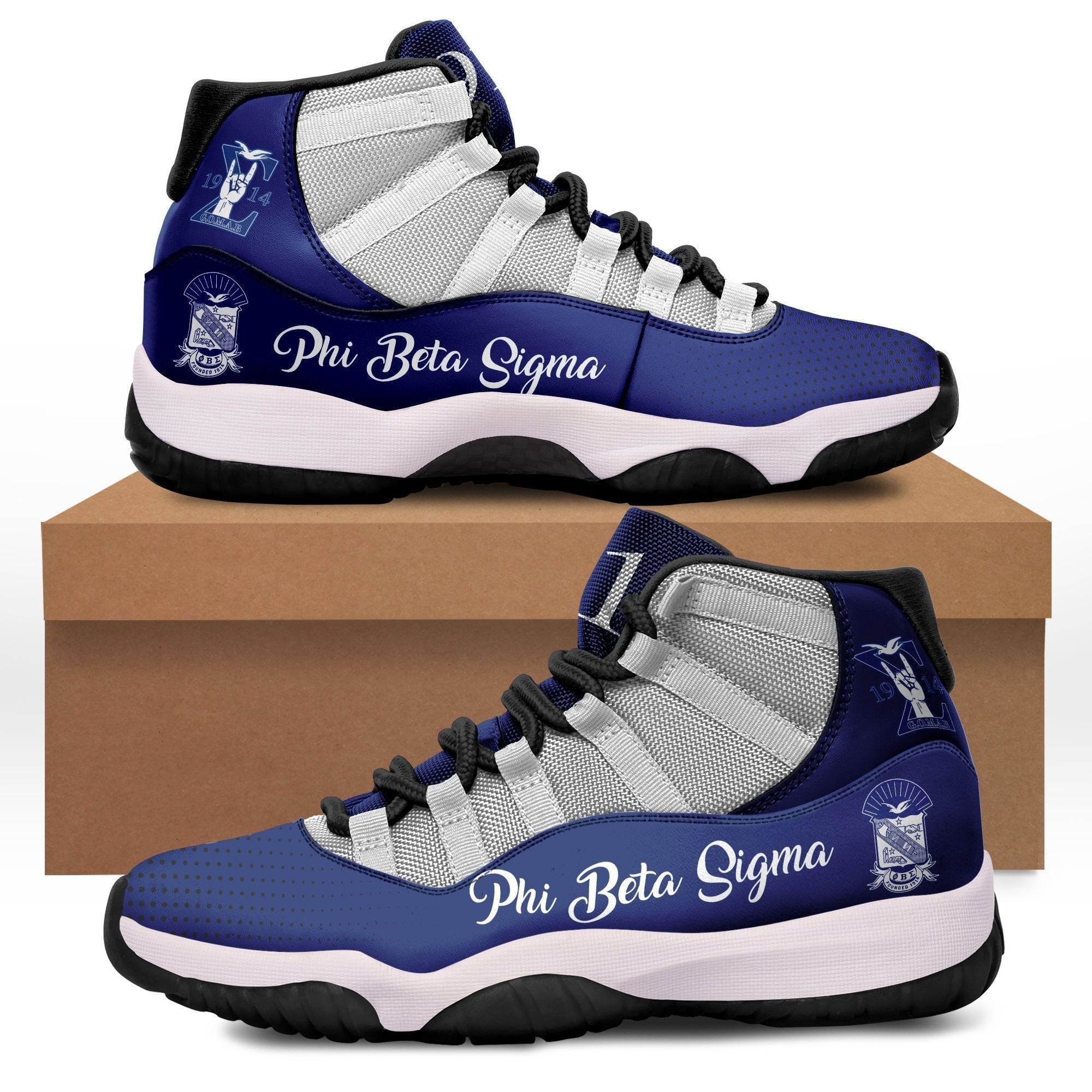 Fraternity Footwear – Phi Beta Sigma Sneakers J11