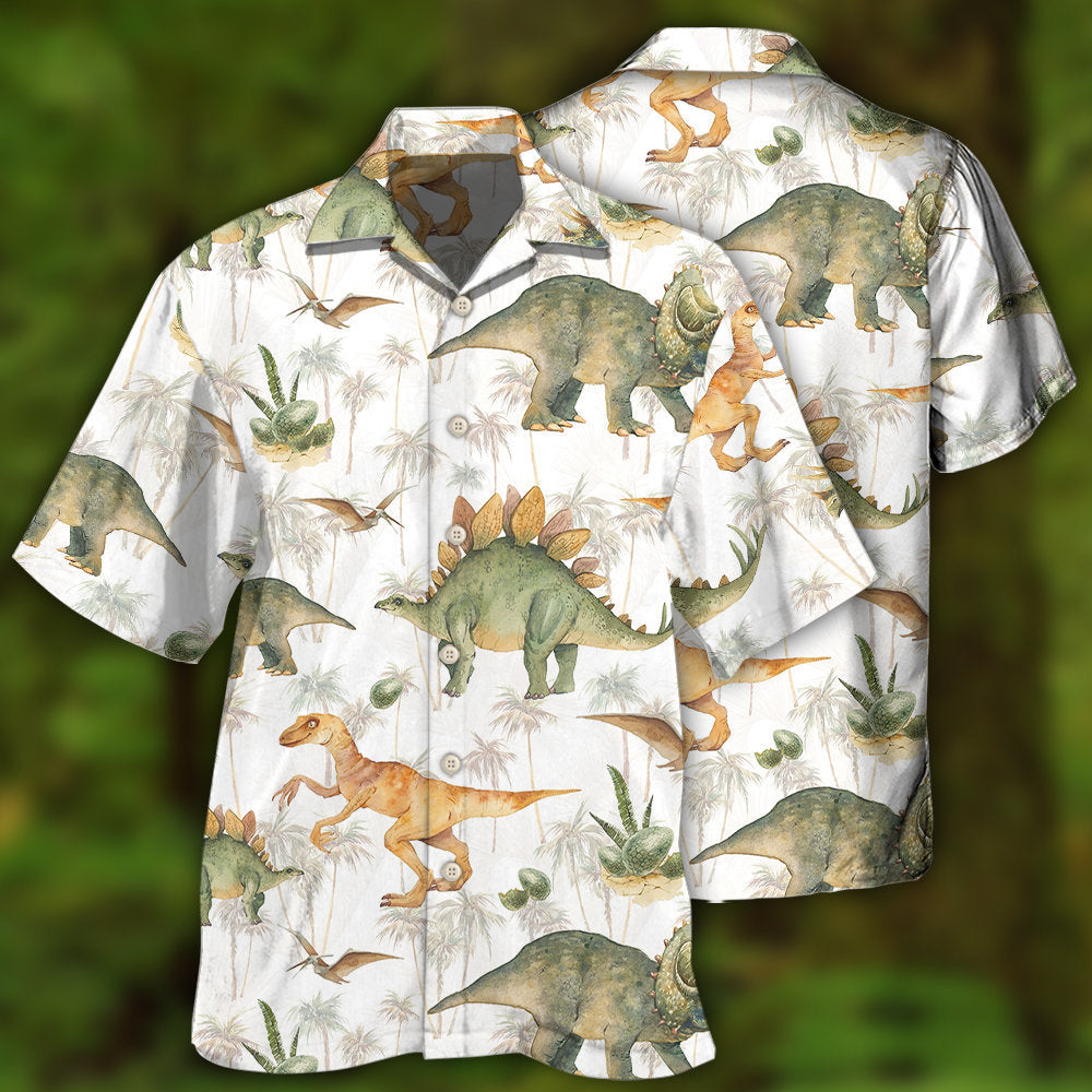 Dinosaur Tropical Style Hawaii Shirt Ha36830