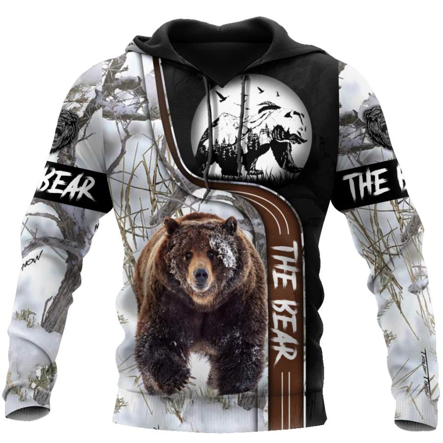 All Over Printed Bear Hoodie VP02102001-MEI