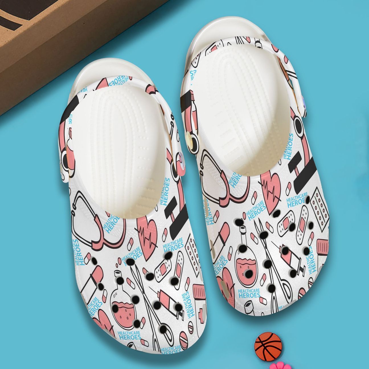 Nurse Personalized Clog, Custom Name, Text, Color, Number Fashion Style For Women, Men, Kid, Print 3D Healthcare Heroes