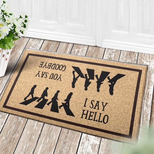 Hello Goodbye Doormat Rectangle Rug