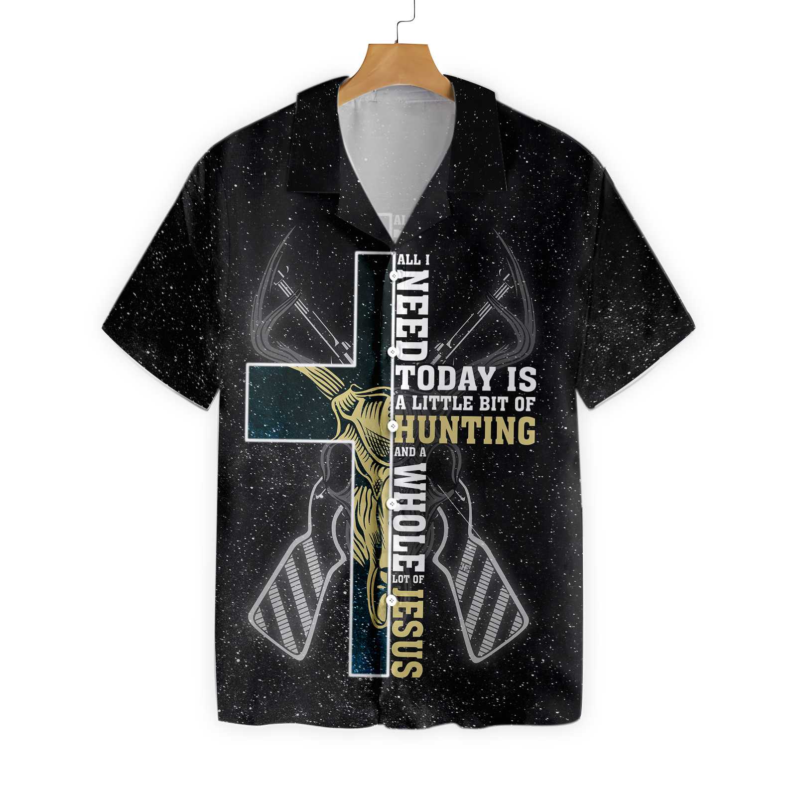 Hunting Shirt Deer Hawaiian Skull All I Need Today Is Ha37763