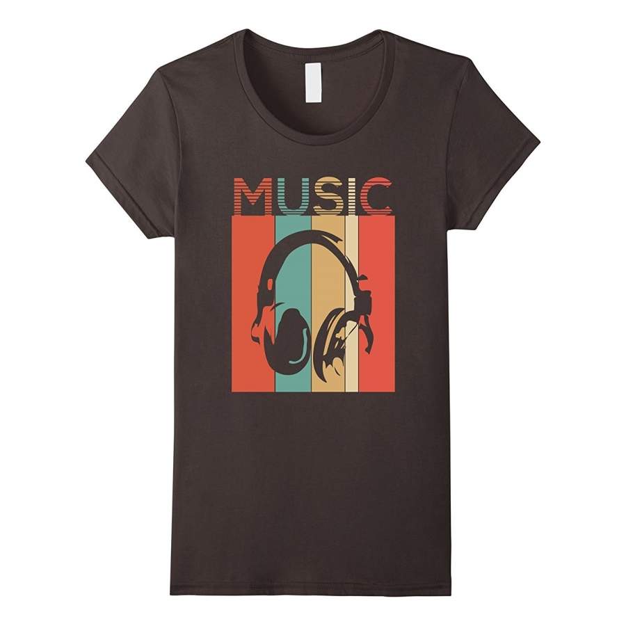 Vintage Music Headphones Men’S Casual T-Shirt