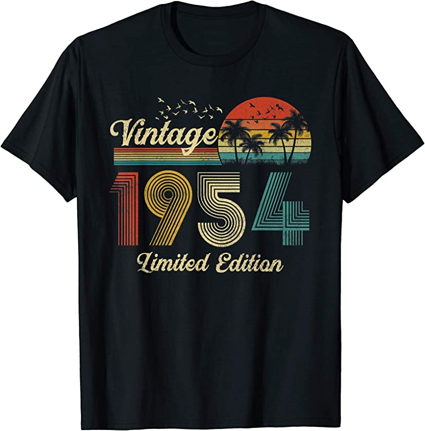 67 Year Old Gifts Vintage Classic 1954 Retro Limited Edition T-Shirt