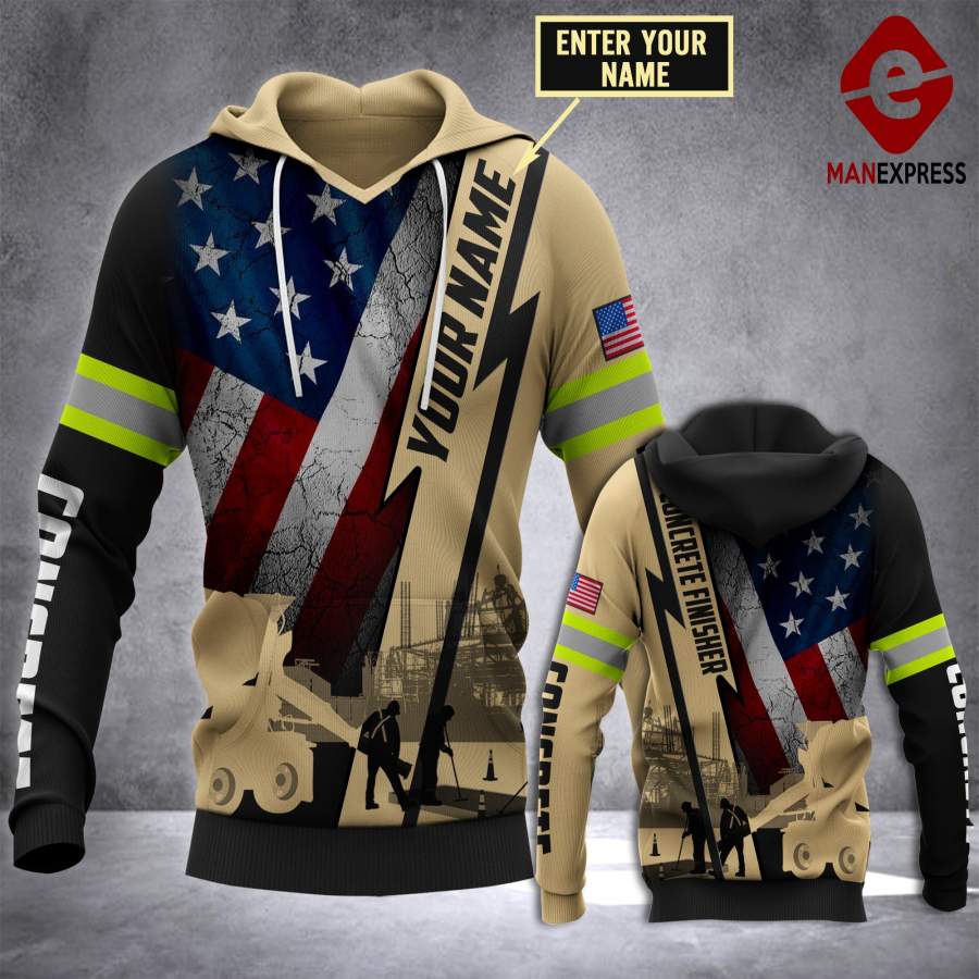 TT CUSTOMIZE CONCRETE FINISHER – GREAT 3D HOODIE JMG