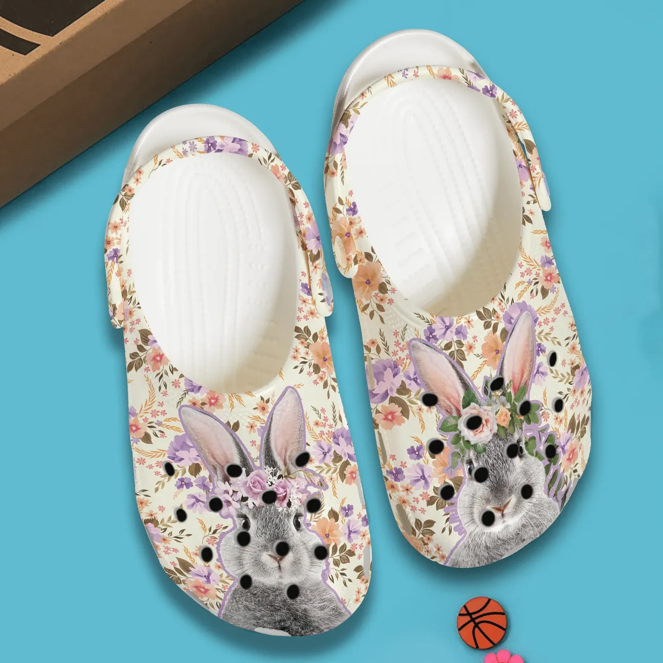 Rabbit Personalized Clog Custom Crocs Comfortablefashion Style Comfortable For Women Men Kid Print 3D Bunny Baby