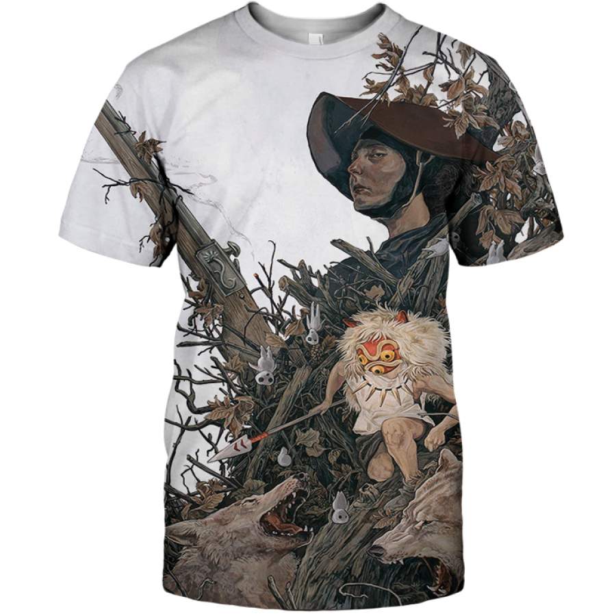 3D All Over Print Mononoke 15 Shirt