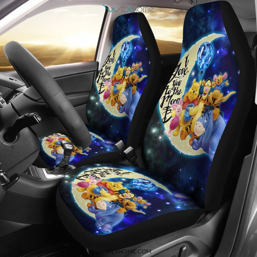 Pooh And Friends Car Seat Covers Disney Cartoon H041420