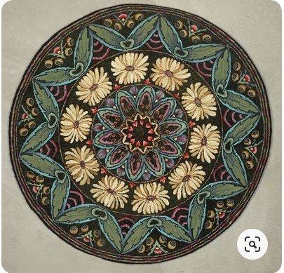 Flower GE2903 Round Rug  CYSI2907