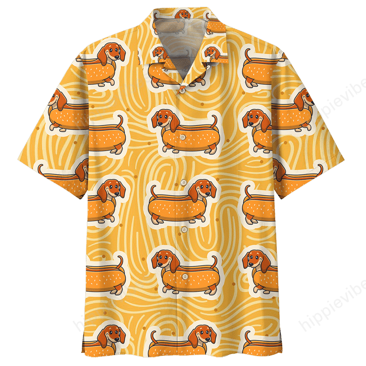 Dachshund Hotdog Hawaiian Shirt Ha81019