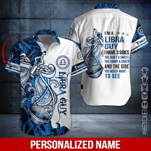 Libra Guy Custom Name Aloha Hawaii Shirts For Men Women Ha105892