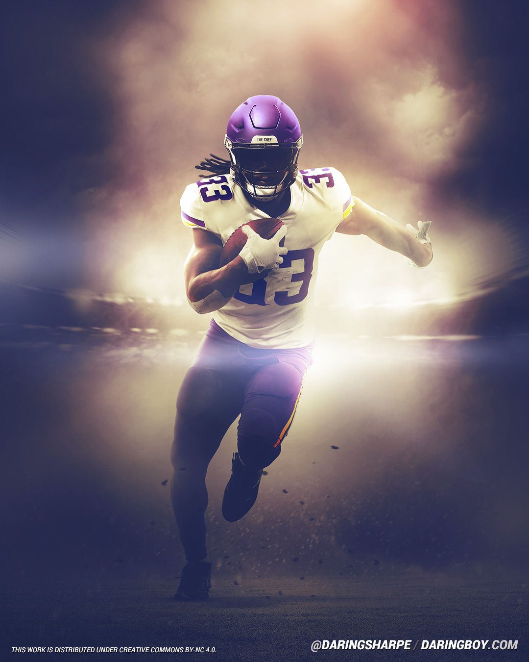 Minnesota Vikings Dalvin Cook #33 Poster For Fans poster canvas