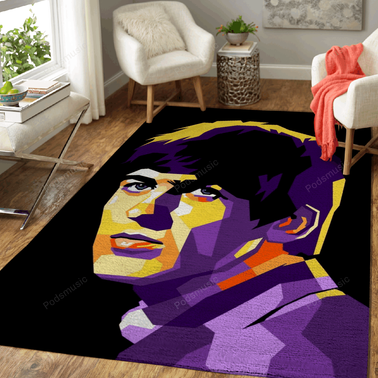 George horisson – Music Art For Fans Area Rug Carpet