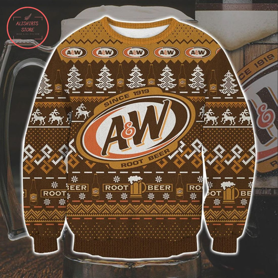 A&Amp;W Root Beer Ugly Christmas Sweater