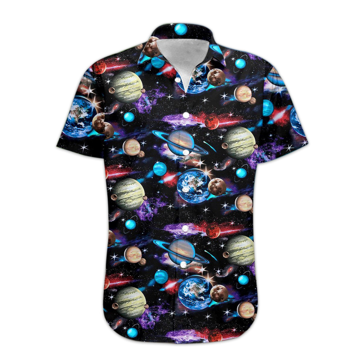 Gearhumans Planets Solar System Hawaiian Shirt Ha73484