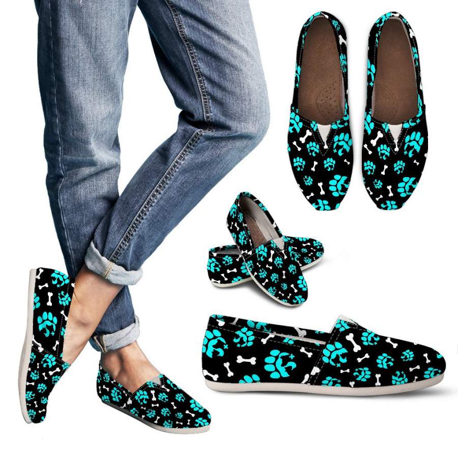 Vet Tech Skull And Paw Animals Casual Shoes