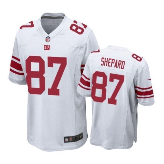 New York Giants Sterling Shepard Game White Mens Jersey