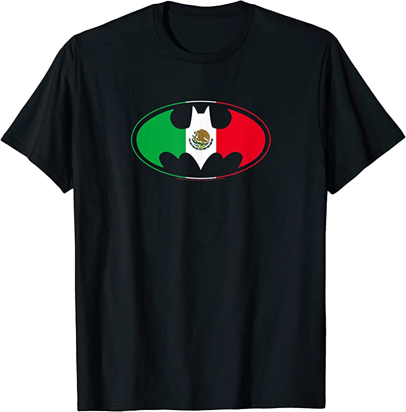 Batman Mexican Flag Shield T-Shirt