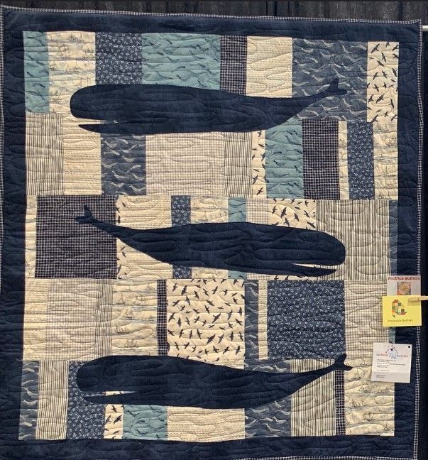 Whale Cla2211815Q Quilt Blanket