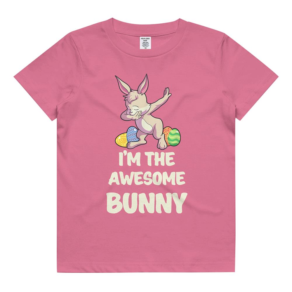 Awesome Bunny Matching Family Group Easter Party Kids T Shirt