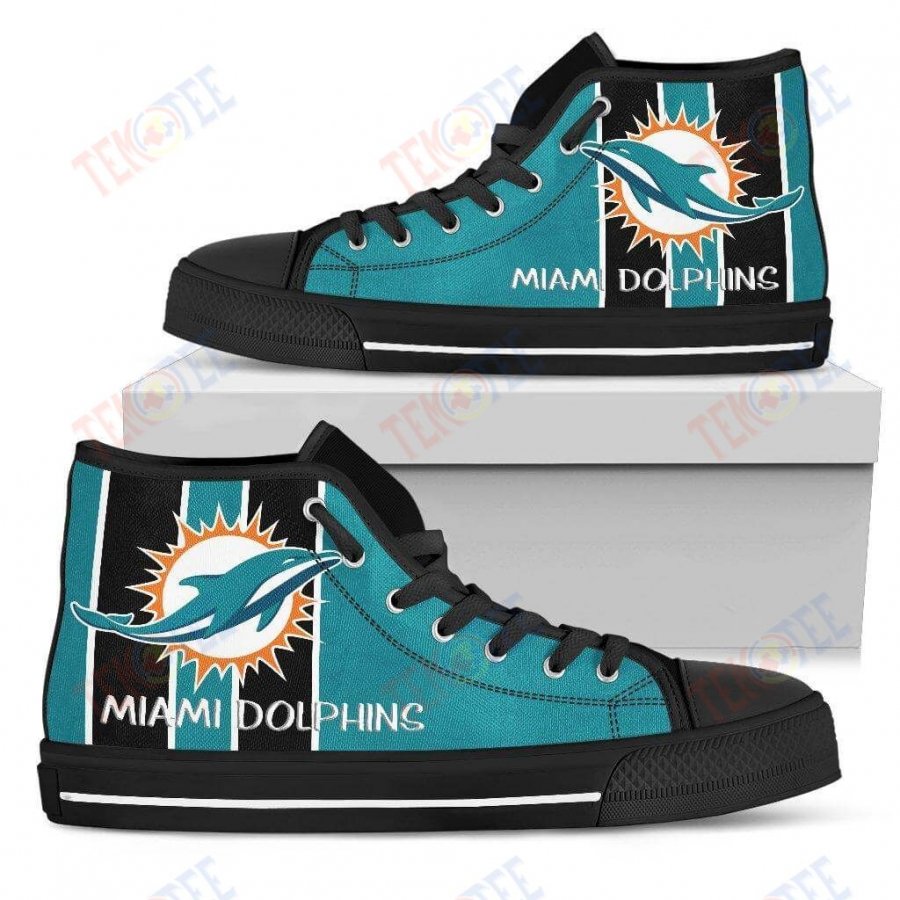 Mens Womens Miami Dolphins High Top Shoes Steaky Trending Fashion Sporty Shoes For Men Custom Shoes TMT557