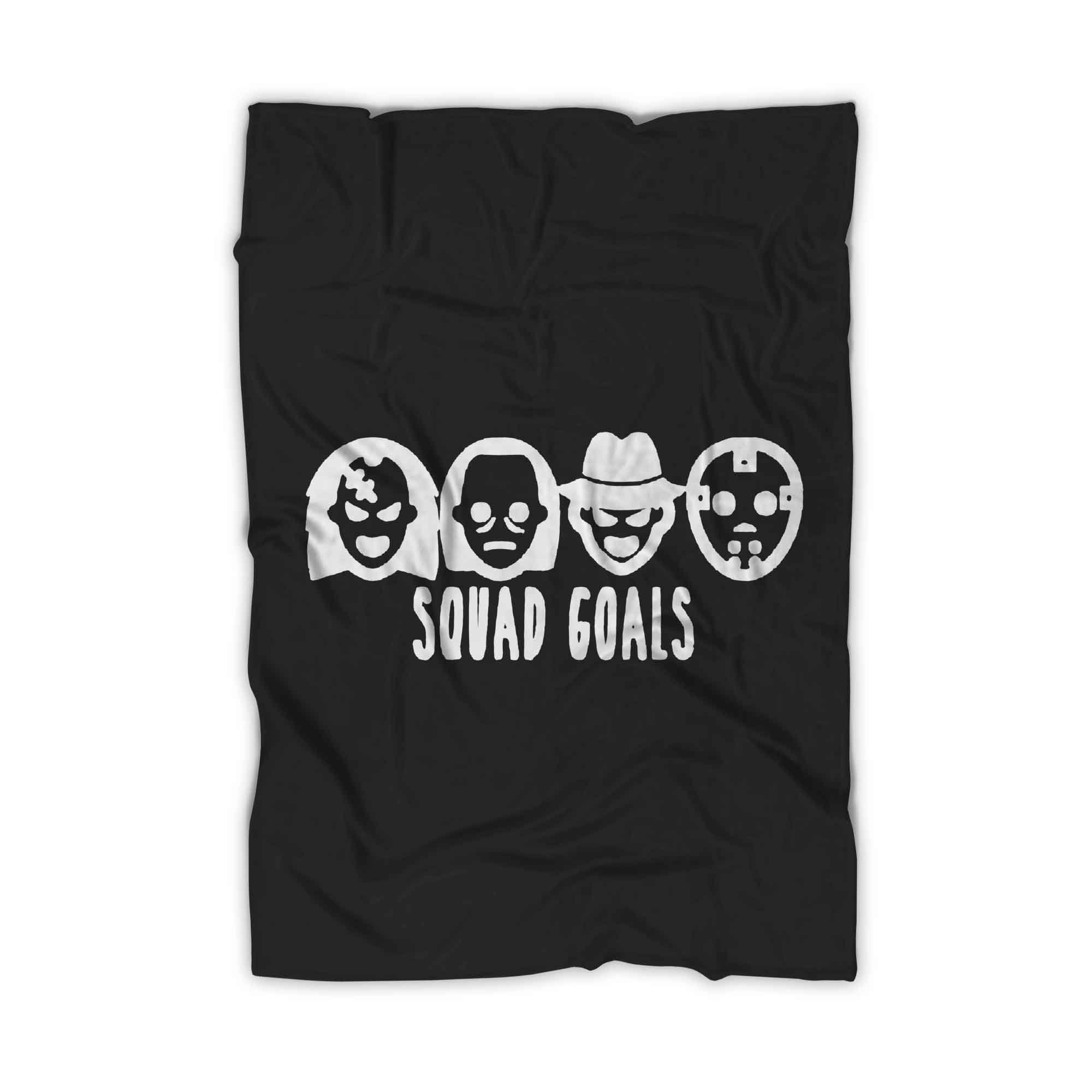 Squad Goals Chucky Michael Myers Freddie Jason Halloween Blanket