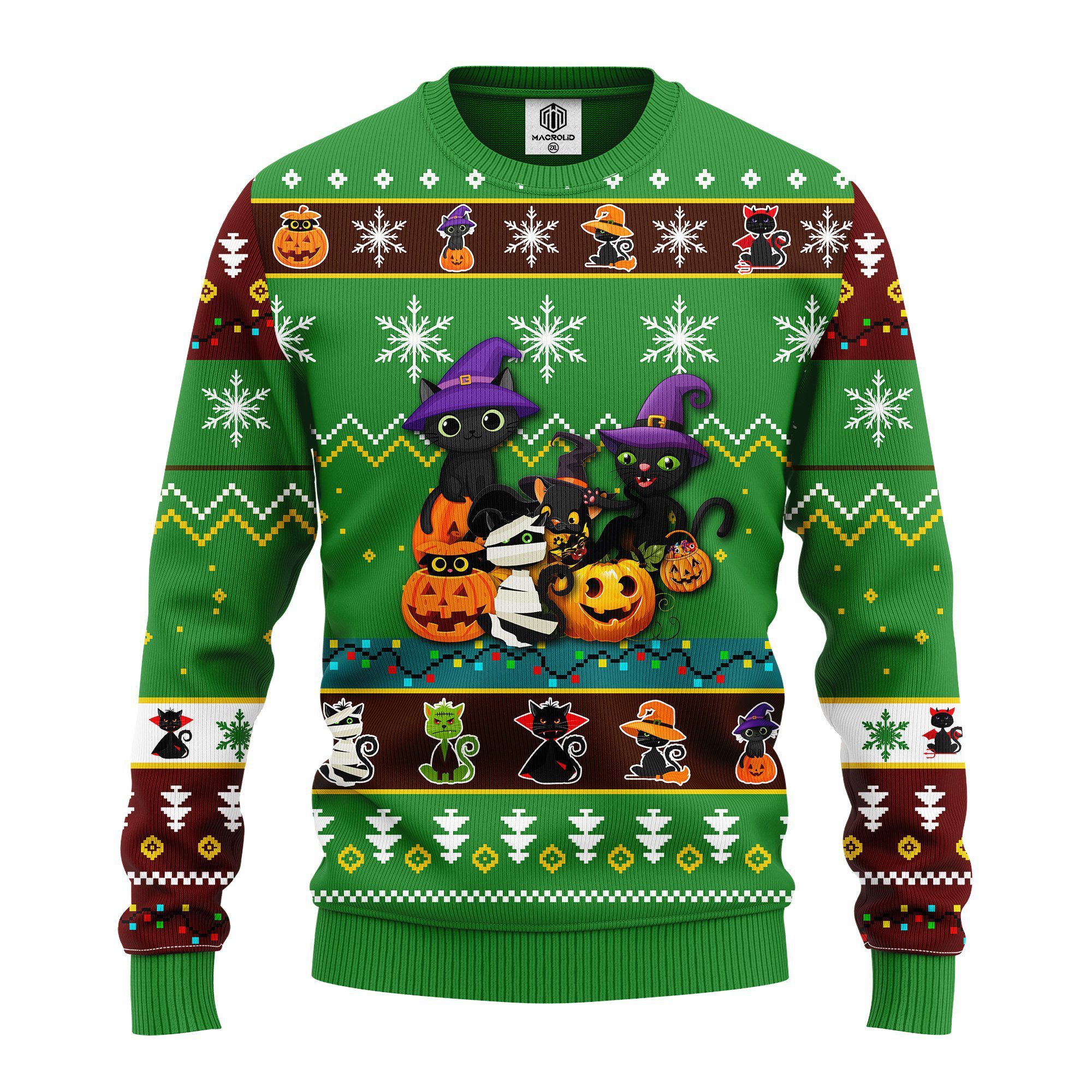 Cat Cute Witcher Noel Mc Ugly Christmas Sweater | For Men & Women | Adult | Us4340