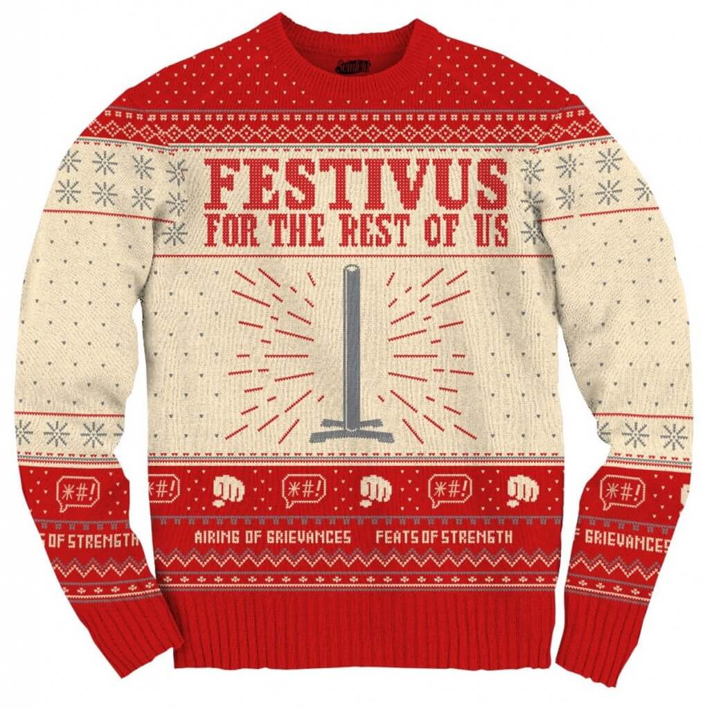 Seinfeld Festivus For The Rest Of Us Pole Ugly Christmas Sweater