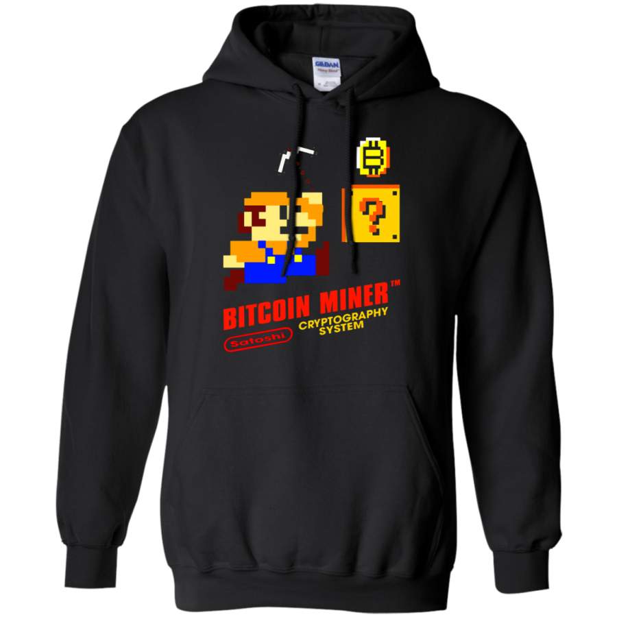 AGR Bitcoin Miner Mario Bros Satoshi Cryptography System Hoodie