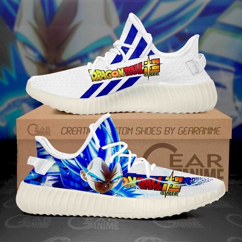 Best Vegeta Blue Yeezy Shoes Dragon Ball Super Anime Custom Sneakers T