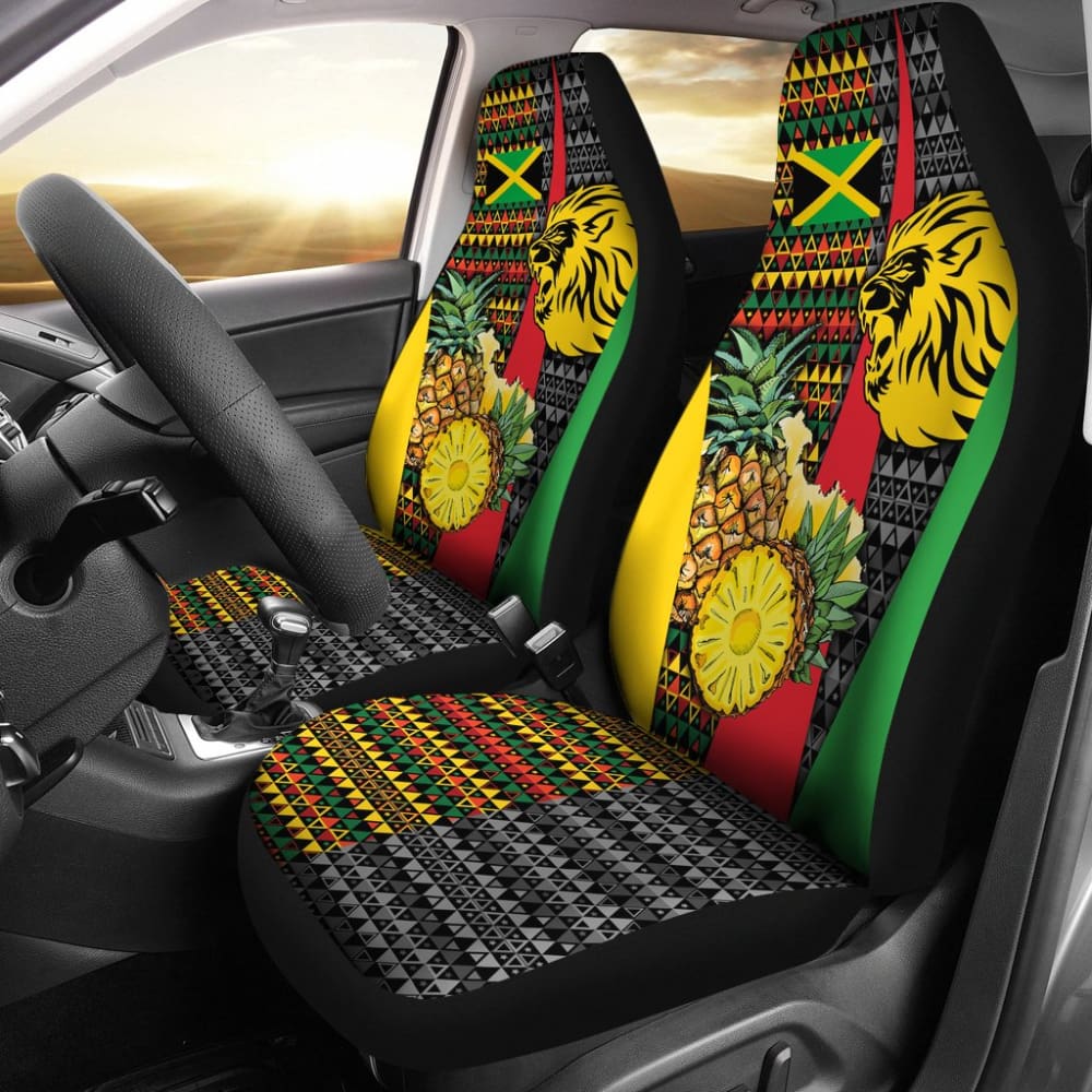 Jamaican Flag Lion Fruit Car Seat Covers 210401