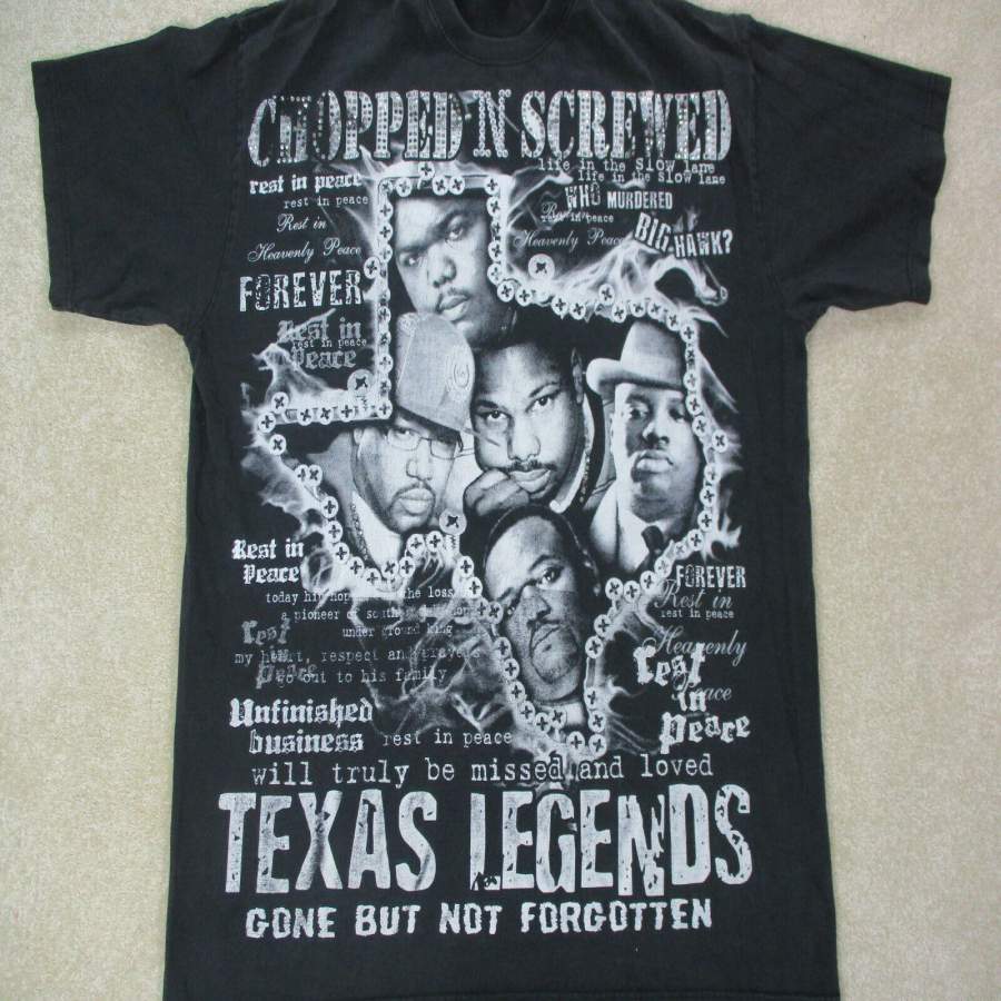 VINTAGE DJ Screw Shirt Adult Pimp C Swisha House Texas Rap Tee Mens 90s fashion funny shirts