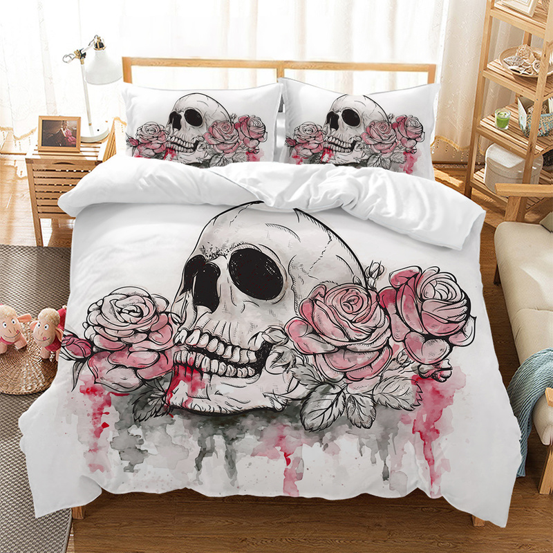 3D Sugar Skull Bedding Set Pl17062004