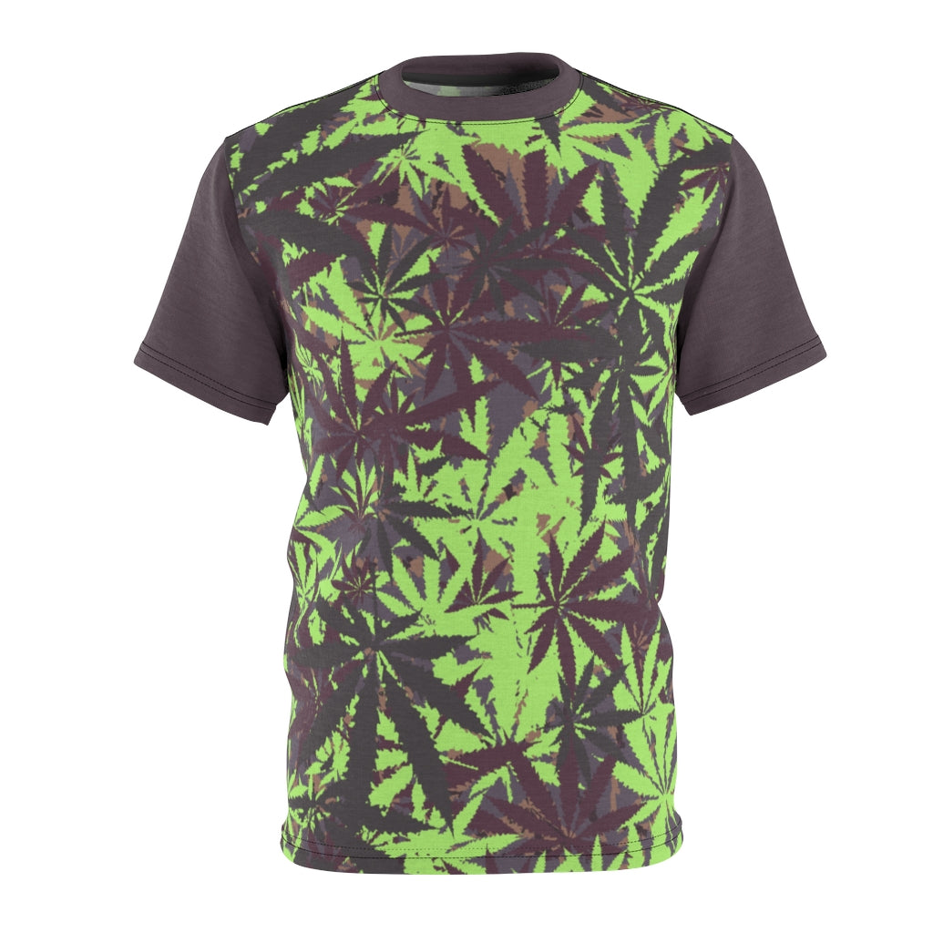 Yeezy Boost 700 Mauve 420 Marijuana Cannabis Pattern T-Shirt Cut&Sew