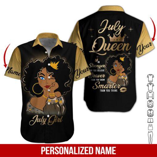 July Girl Custom Name Hawaii Shirt For Men Women Ha4164