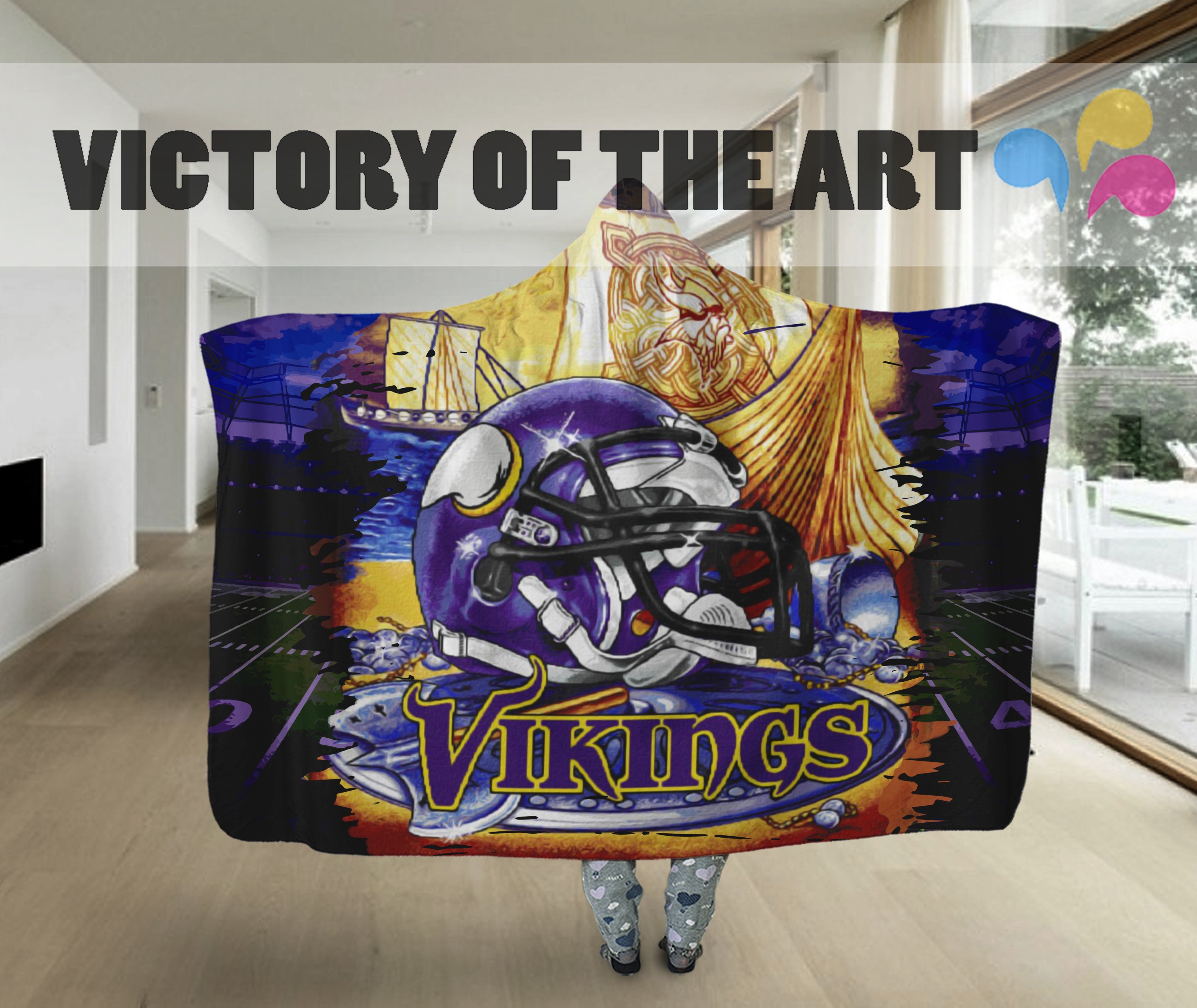 Special Edition Minnesota Vikings Home Field Advantage Hooded Blanket