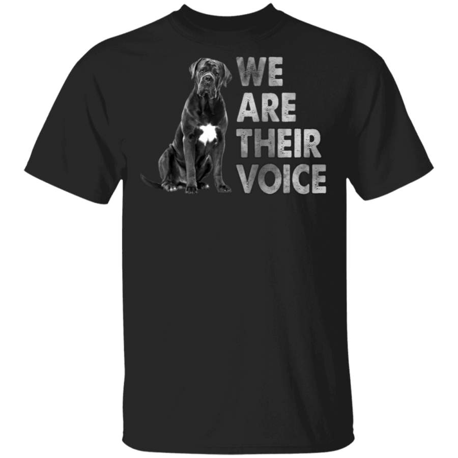 We Are Their Voice Cute Black Pit Bull Black Lives Matter Pride Black Juneteenth Gifts T-Shirt