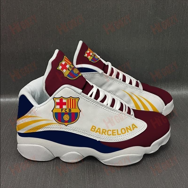 Barcelona Football Team Form Air Jordan 13 Sneaker Shoes Sport V227 Sneakers Jd13 Sneakers Personalized Shoes Design